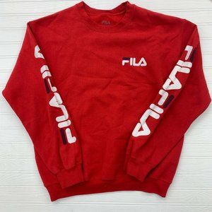 FILA 2 pack Crewneck Sweatshirt Unisex Red XS ONLY